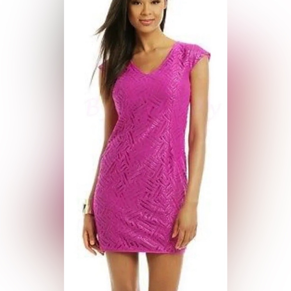 Lilly Pulitzer Selassie metallic lace sheath dress